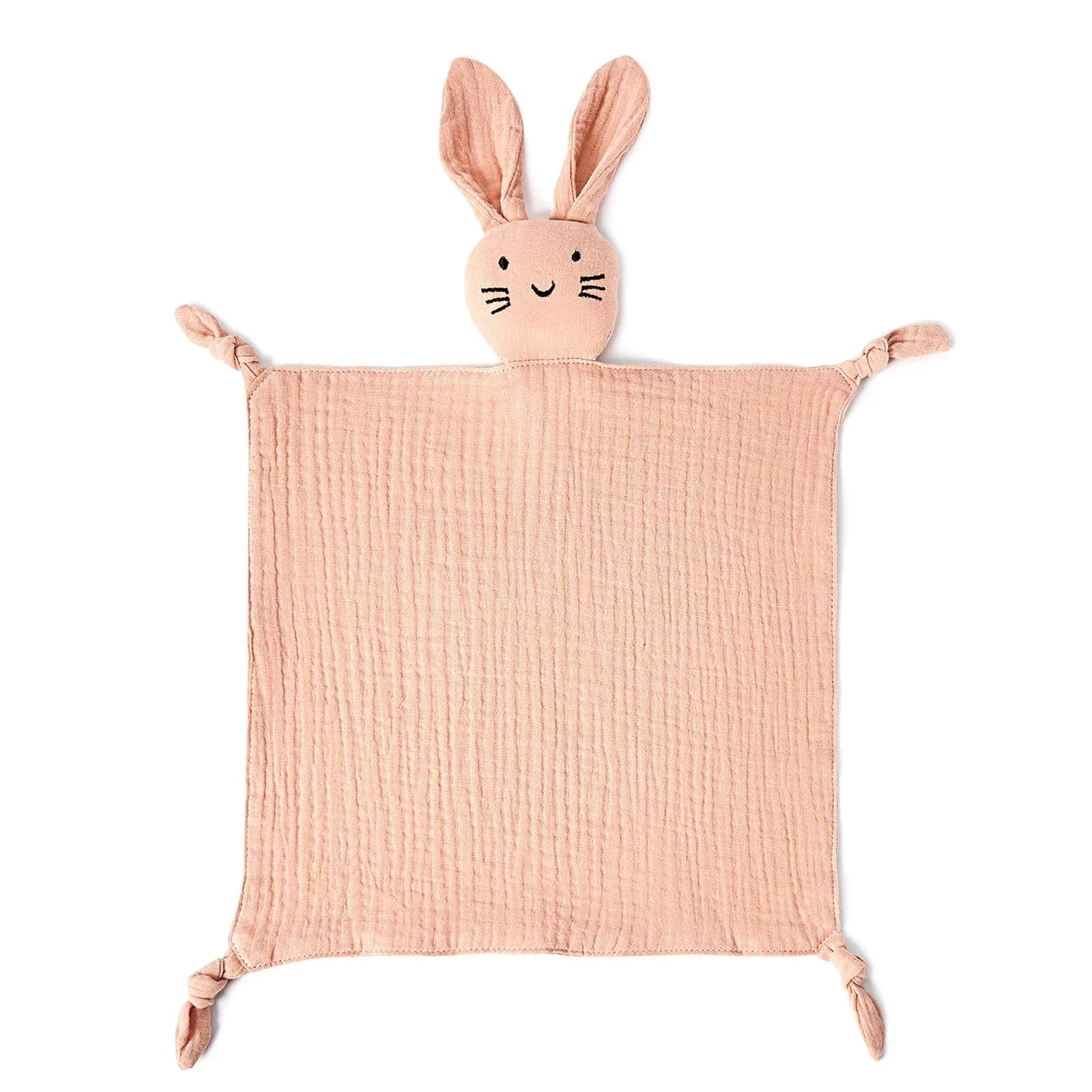 Doudou lapin en gaze de coton